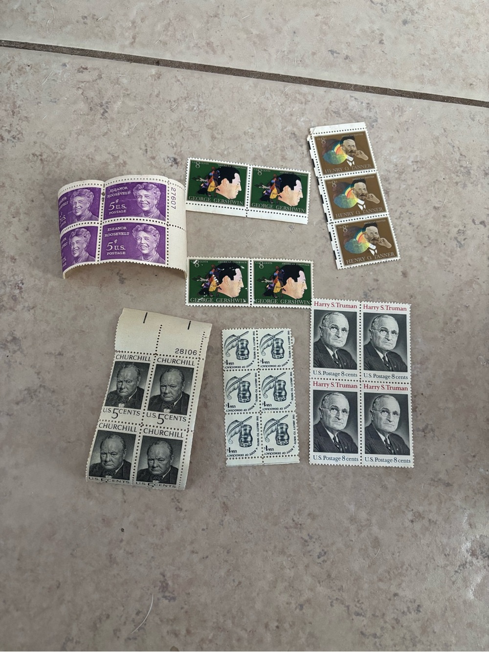 Vintage U.S. Commemorative Stamp Lot - Multicolor
